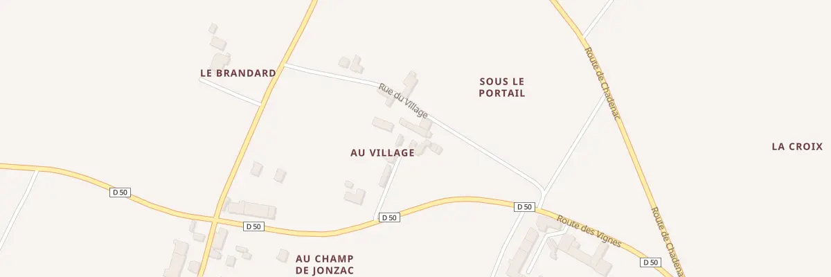 Plan du 5037 Au Village à Mosnac