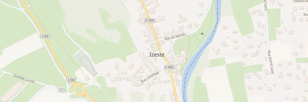 Plan du 1 Rue de Bordeu à Izeste