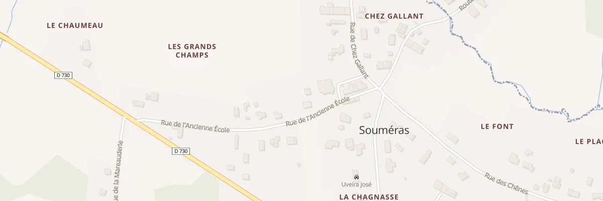 Plan du 5025 Les Grands Champs à Souméras
