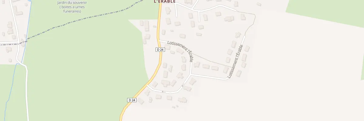 Plan du 34 L’Erable à Tessé-Froulay