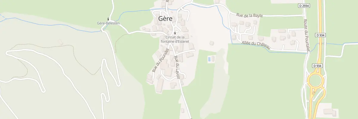 Plan du 5024 Bourg de Gere à Gère-Bélesten