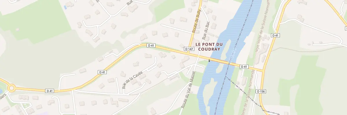 Plan du 6 Rue du Pont du Coudray à Amayé-sur-Orne