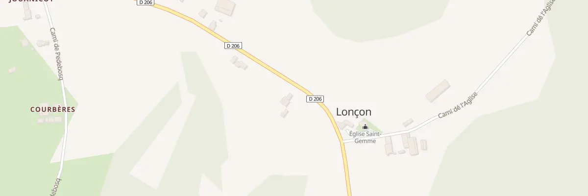 Plan du 8 Rte des Pyrénées à Lonçon