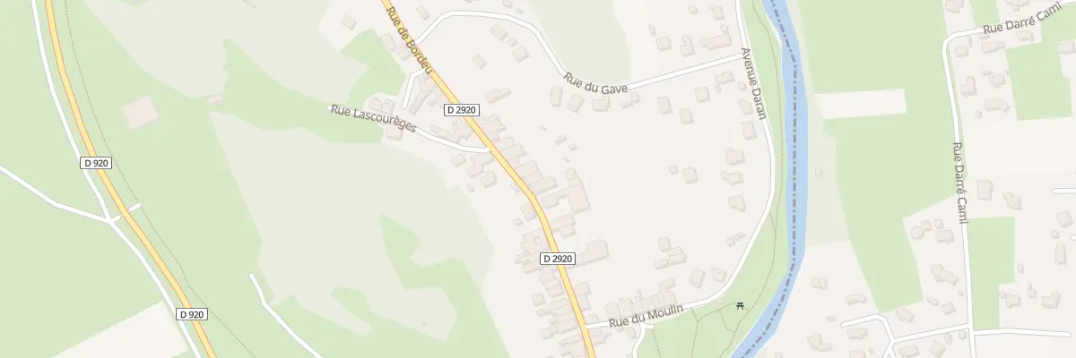 Plan du 20 Rue de Bordeu à Izeste
