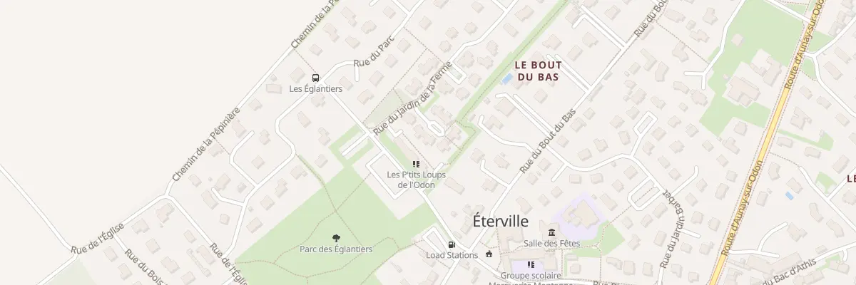 Plan du 25 Rue du Jardin de la Ferme à Éterville
