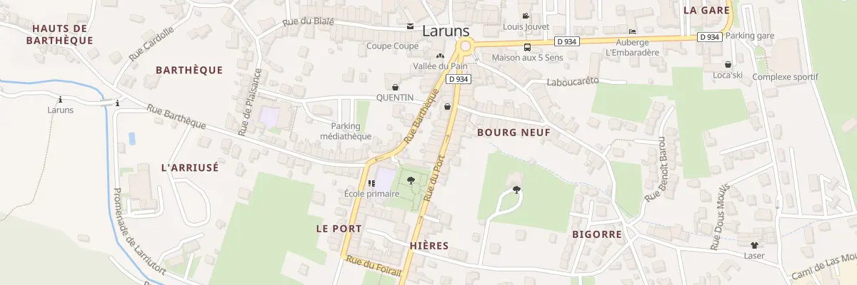 Plan du 14 Rue du Port à Laruns