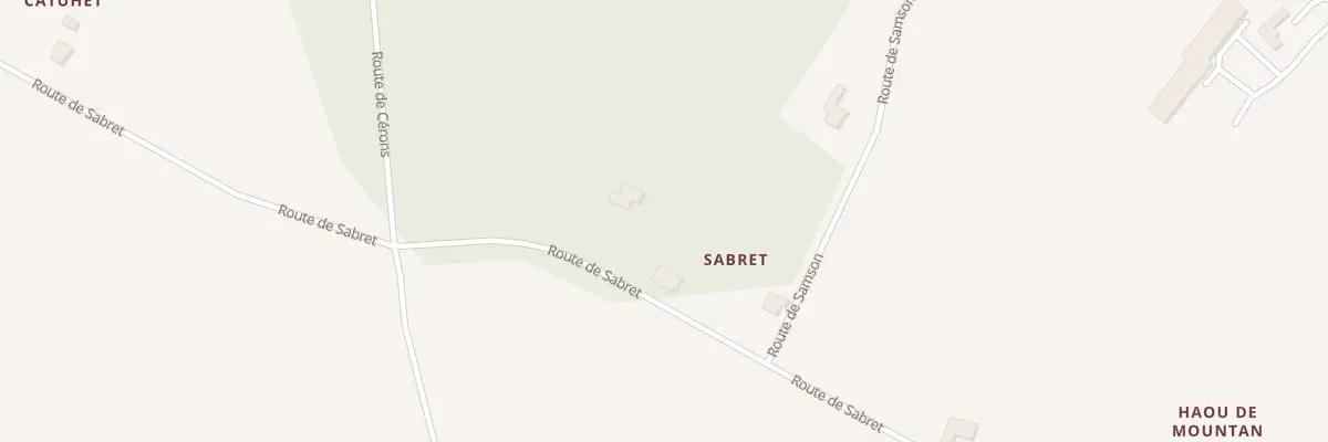 Plan du 658 Che de Sabret à Larrivière-Saint-Savin