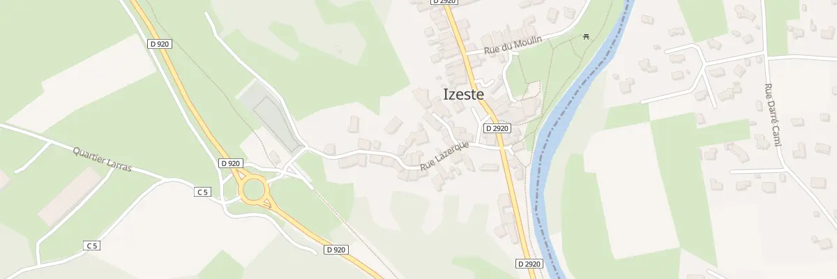 Plan du 8 Rue Lazerque à Izeste