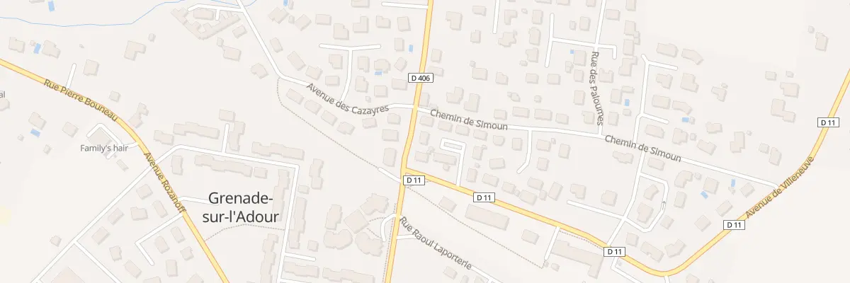 Plan du 26 Rte de Bascons à Grenade-sur-l’Adour