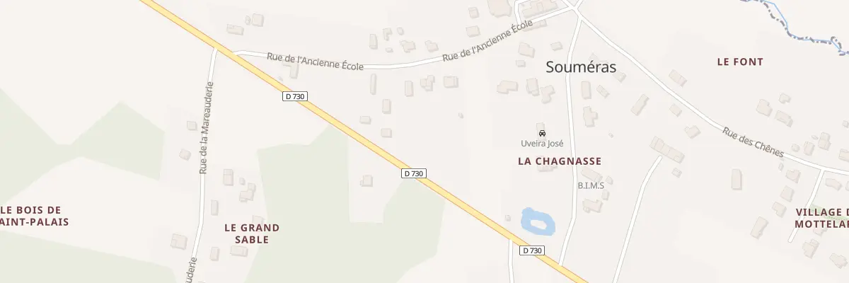 Plan du 11 Rue de l’Ancienne École à Souméras