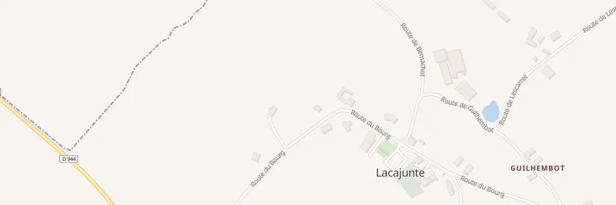 Plan du 351 Rte du Bourg à Lacajunte