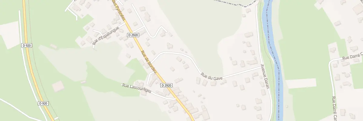 Plan du 2 Rue du Gave à Izeste