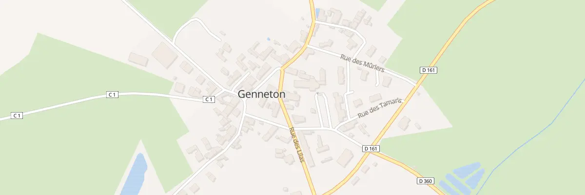 Plan du 1 Rue des Lilas à Genneton