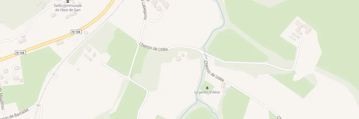 Plan du 9171 Che de Udee à Gan