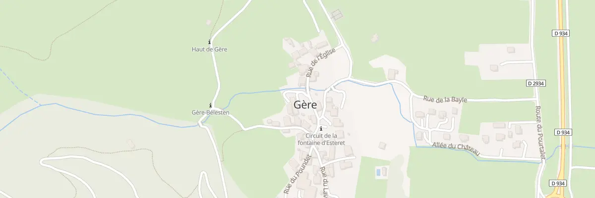 Plan du 11A Rue de l’Eglise à Gère-Bélesten