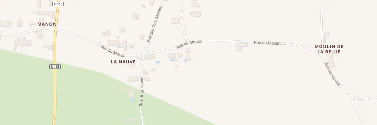 Plan du 316 La Nauve Sud à Cubnezais