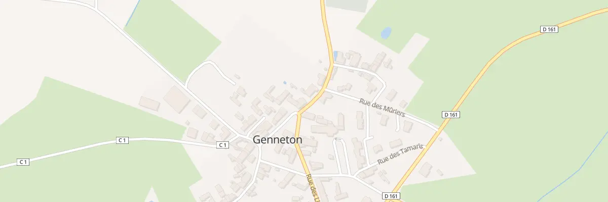 Plan du 1 Rue des Mimosas à Genneton