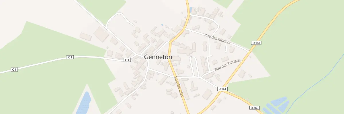 Plan du 1 Pl des Genêts à Genneton