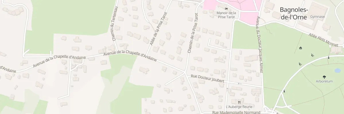 Plan du 2 Av de la Chapelle d’Andaine à Bagnoles de l’Orne Normandie