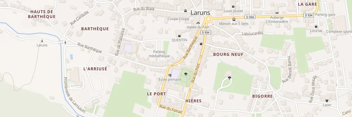 Plan du 10 Rue Bartheque à Laruns
