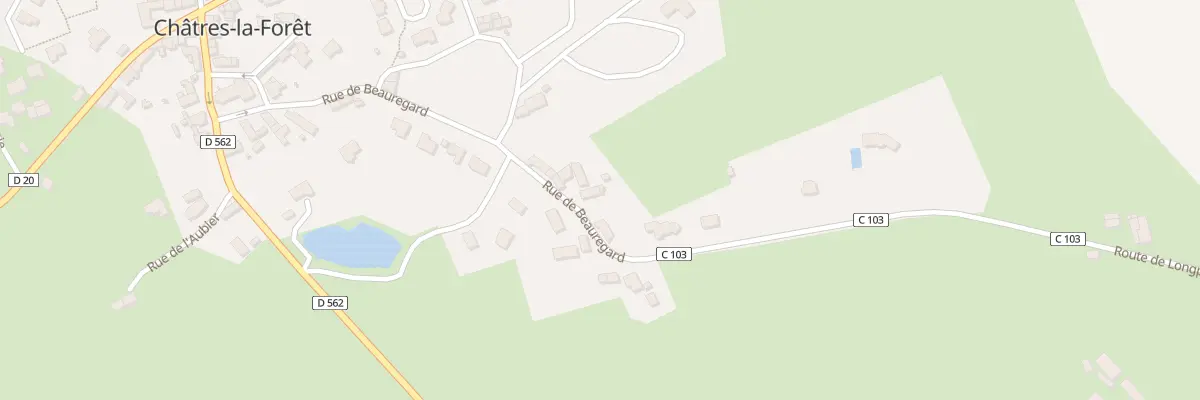 Plan du 14 Rue de Beauregard à Évron