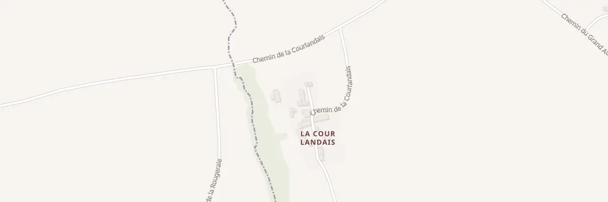 Plan du 2 Che de la Courlandais au Ribay
