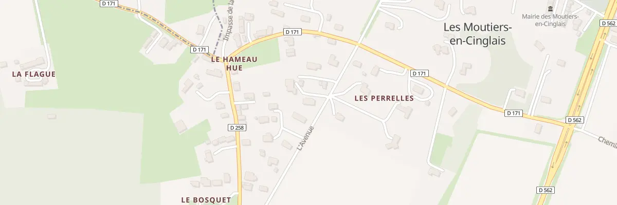 Plan du 84 L’Avenue aux Moutiers-en-Cinglais