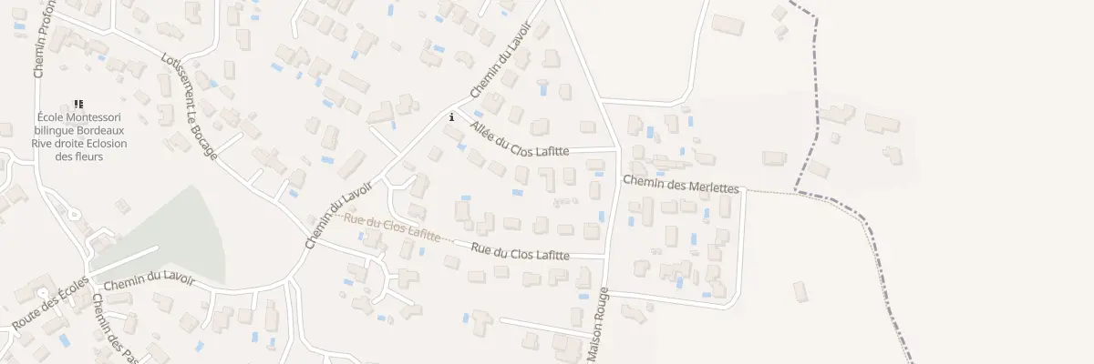 Plan du 92 Laffitte à Fargues-Saint-Hilaire