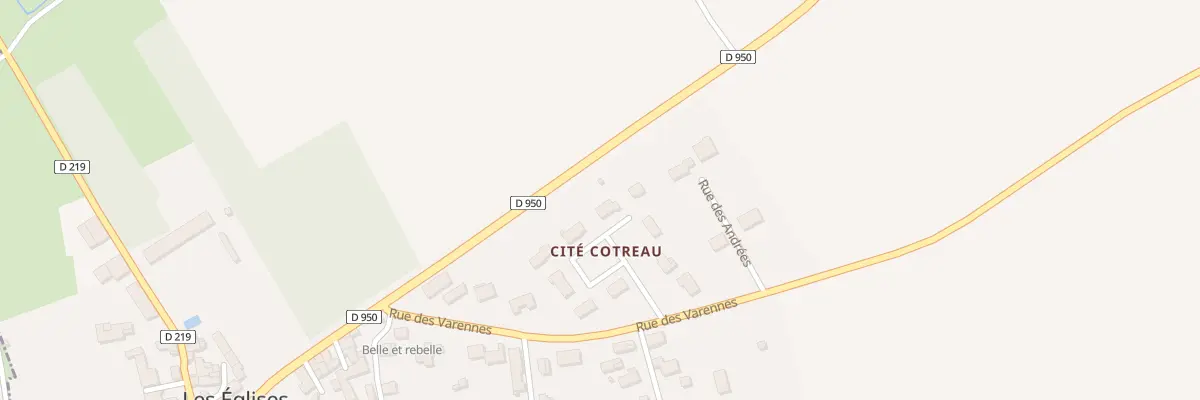 Plan du 10 Rue Cotreau aux Églises-d’Argenteuil