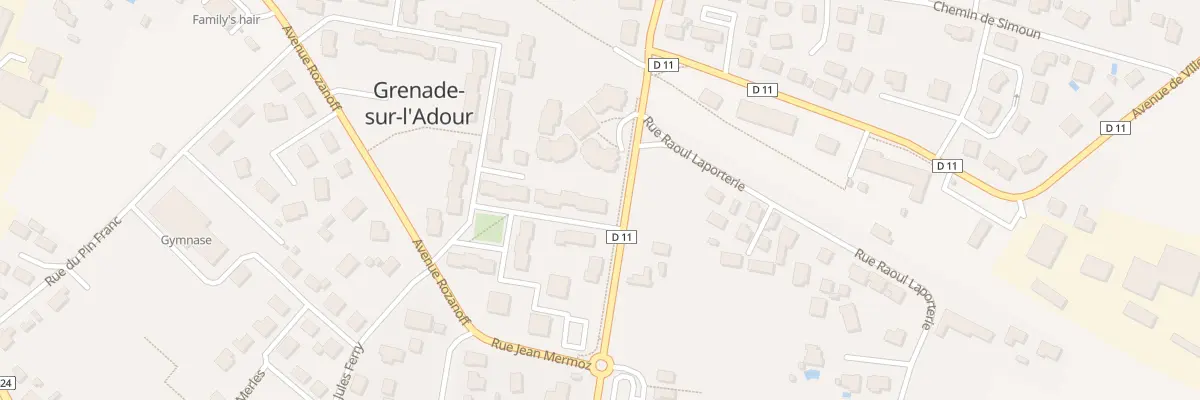 Plan du 16 Rue Henri Farbos à Grenade-sur-l’Adour