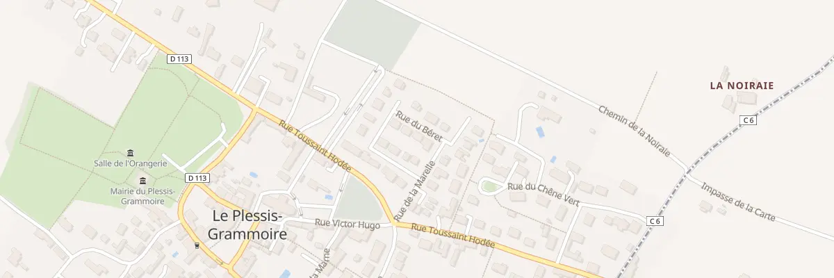 Plan du 3 Rue du Béret au Plessis-Grammoire