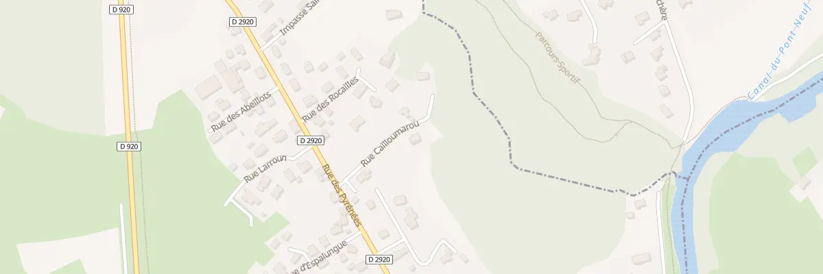 Plan du 9676 Rue des Pyrenees à Izeste