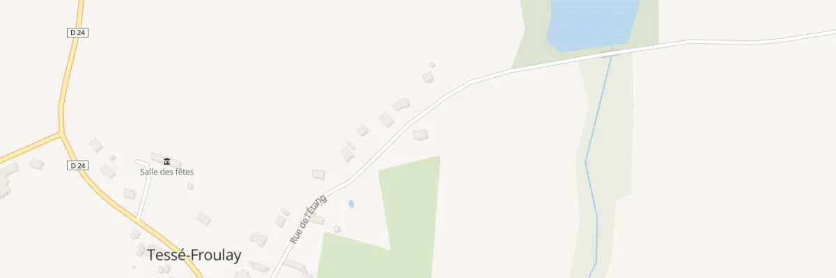 Plan du 10 Rue de l’Etang à Tessé-Froulay