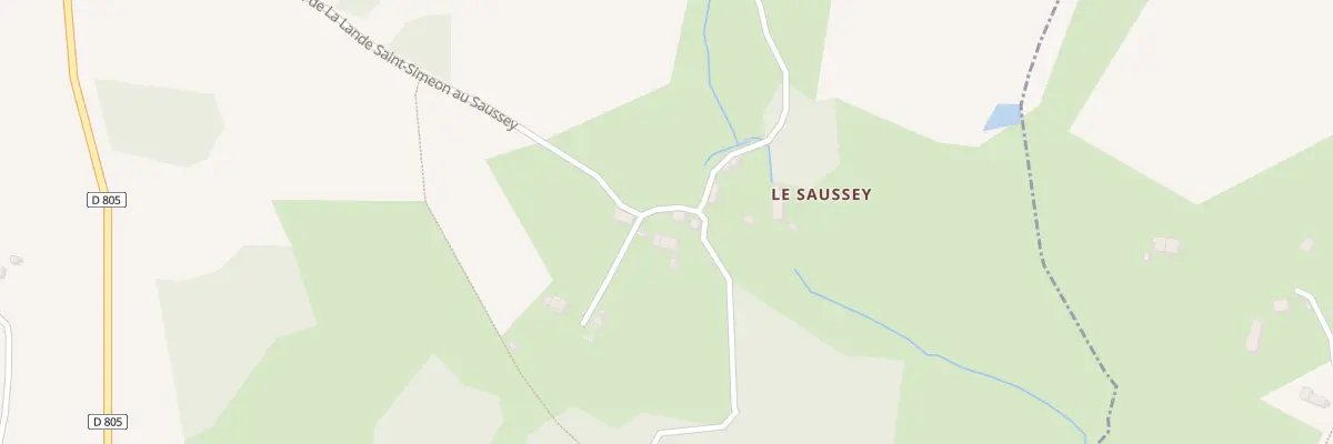Plan du 5 Le Saussey à La Lande-Saint-Siméon