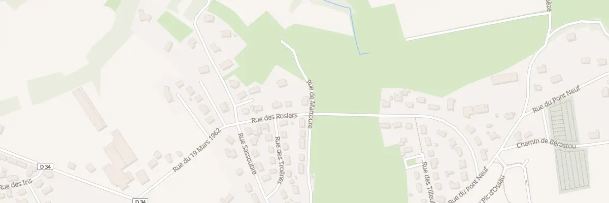 Plan du 9 Rue des Rosiers à Arudy