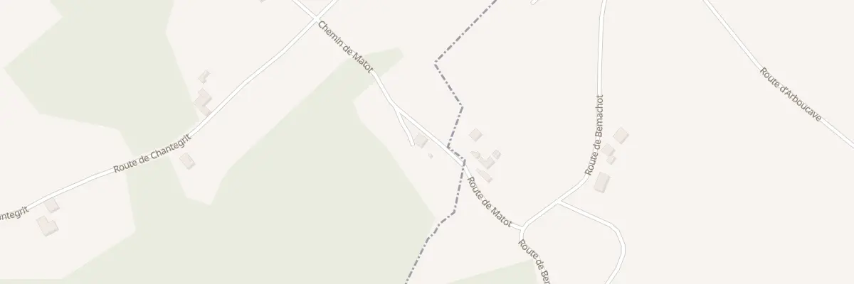 Plan du 200 Che de Matot à Arboucave