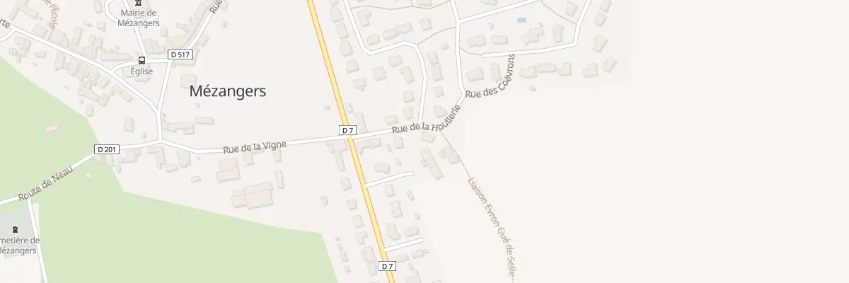 Plan du 7 Rue de la Houllerie à Mézangers