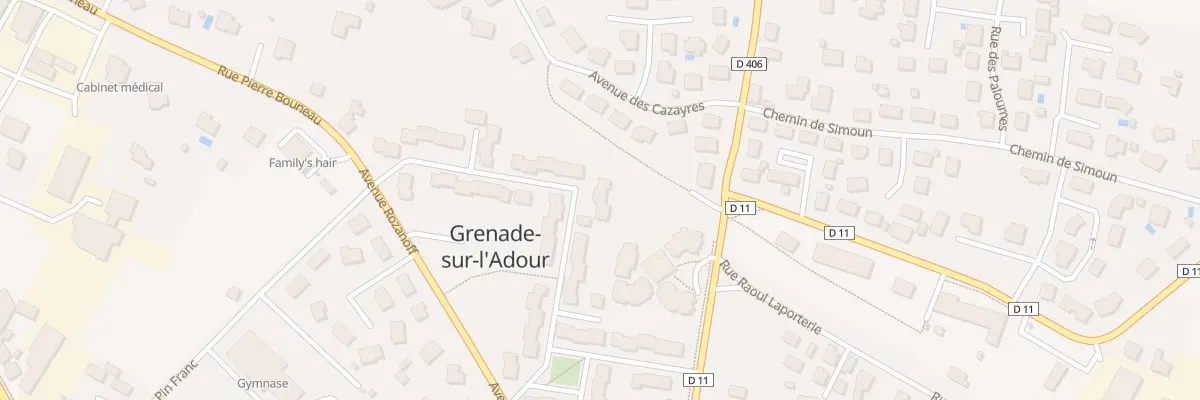 Plan du 25 Rue du Colonel Couilleau à Grenade-sur-l’Adour