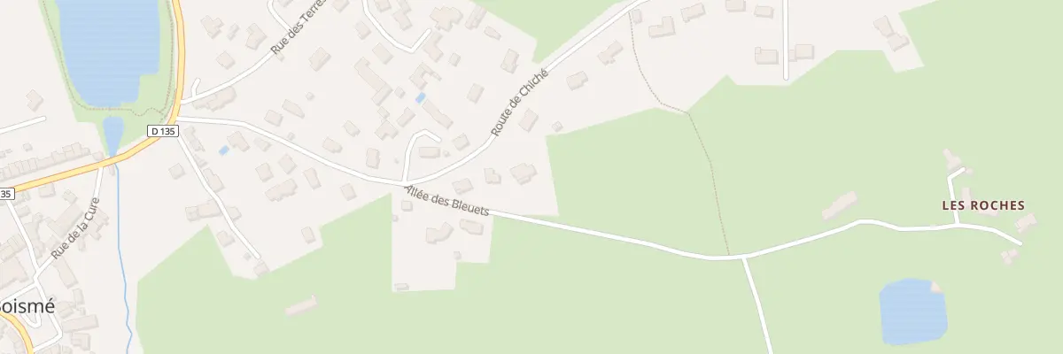 Plan du 3 All des Bleuets à Boismé