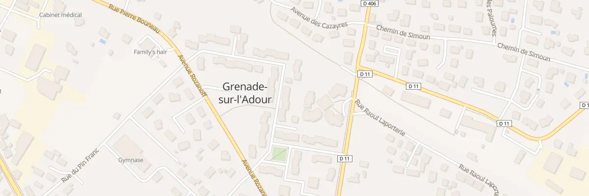 Plan du 13 Rue du Colonel Couilleau à Grenade-sur-l’Adour