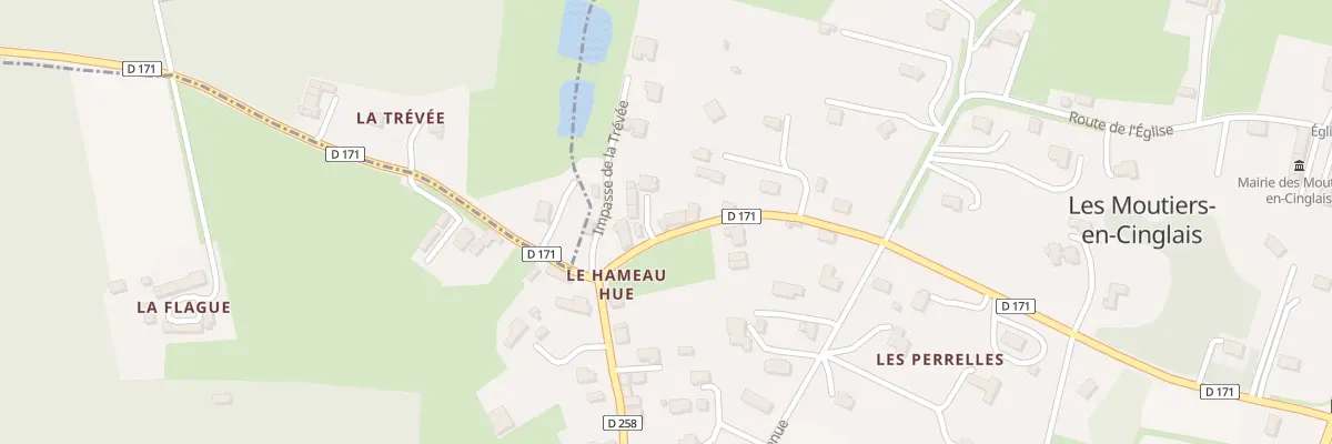 Plan du 140 Hameau Hue aux Moutiers-en-Cinglais