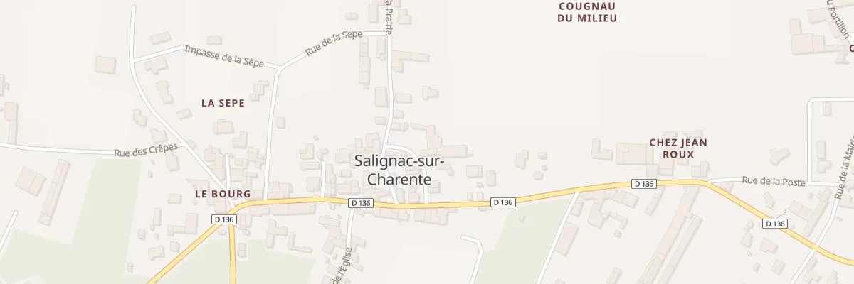 Plan du 6 Rue de la Boulangerie à Salignac-sur-Charente