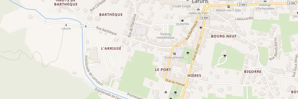Plan du 15 Rue Bartheque à Laruns