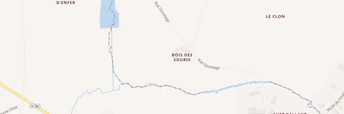 Plan du 1 Rue l’Ermitage à Coux