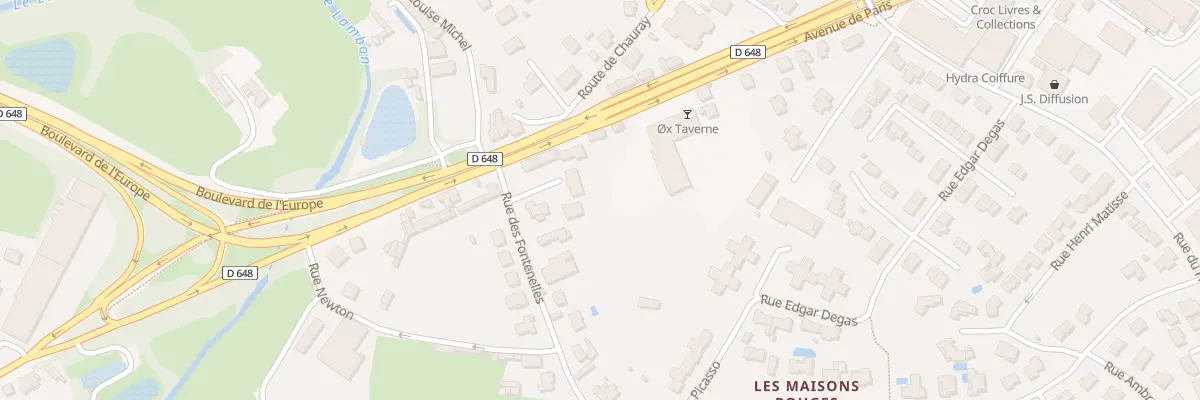 Plan du 7 Rue des Fontenelles à Niort