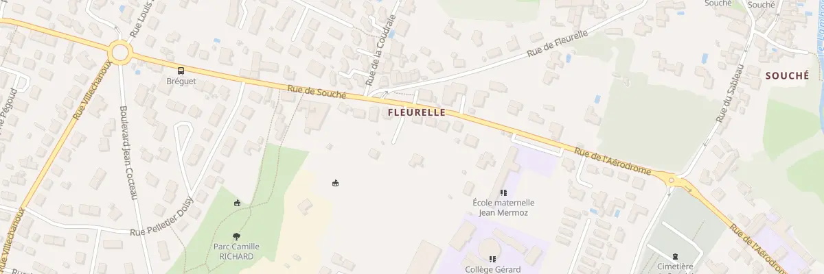 Plan du 6 Rue de l’Aérodrome à Niort
