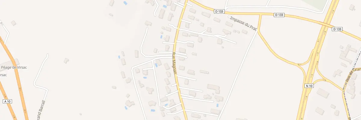 Plan du 78B Au Prat à Virsac
