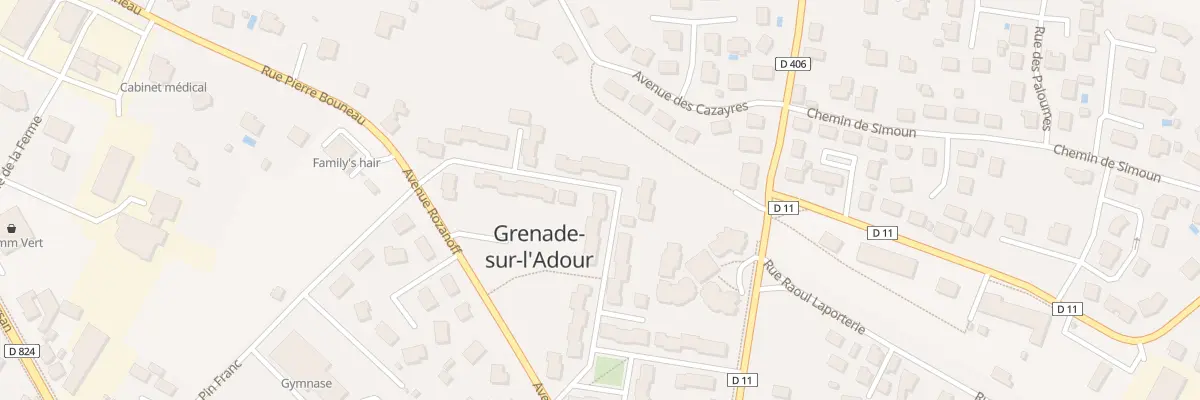 Plan du 28 Rue du Colonel Couilleau à Grenade-sur-l’Adour