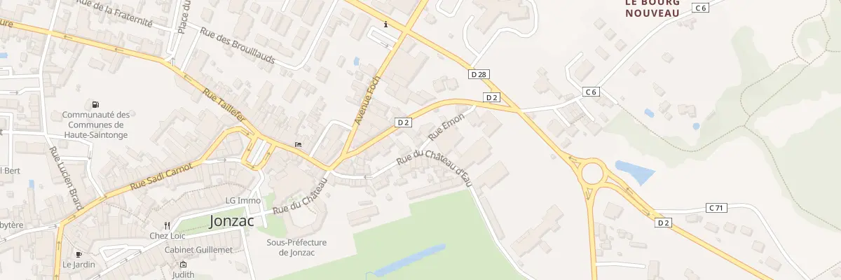 Plan du 1 Rue Emon à Jonzac