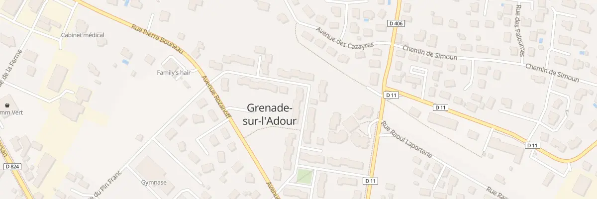 Plan du 24 Rue du Colonel Couilleau à Grenade-sur-l’Adour